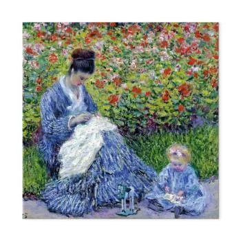 Obraz - Claude Monet – Pani Monet i dziecko - obrazek 2
