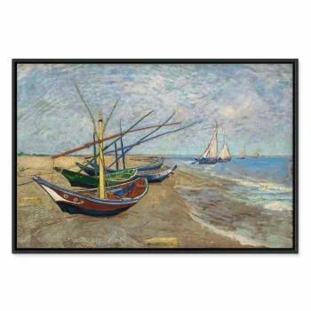 Obraz - Vincent van Gogh – Łodzie rybackie na plaży - obrazek 2