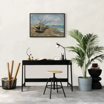 Obraz - Vincent van Gogh – Łodzie rybackie na plaży - obrazek 7