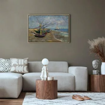 Obraz - Vincent van Gogh – Łodzie rybackie na plaży - obrazek 5