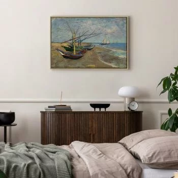 Obraz - Vincent van Gogh – Łodzie rybackie na plaży - obrazek 6