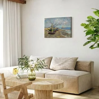 Obraz - Vincent van Gogh – Łodzie rybackie na plaży - obrazek 5