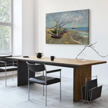 Obraz - Vincent van Gogh – Łodzie rybackie na plaży - obrazek 7