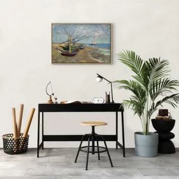 Obraz - Vincent van Gogh – Łodzie rybackie na plaży - obrazek 7