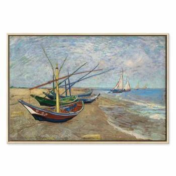 Obraz - Vincent van Gogh – Łodzie rybackie na plaży - obrazek 2