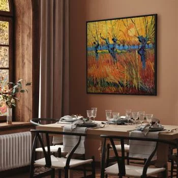 Obraz - Vincent van Gogh – Wierzby o zachodzie słońca - obrazek 7
