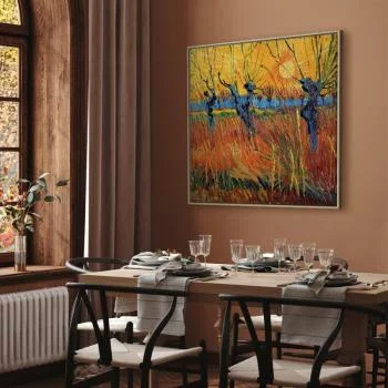 Obraz - Vincent van Gogh – Wierzby o zachodzie słońca - obrazek 7