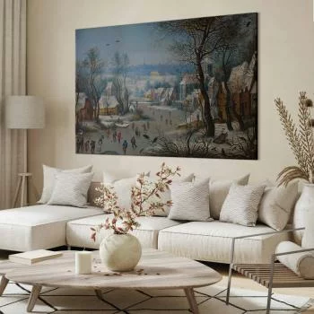 Obraz XXL - Pieter Brueghel (młodszy) – Zabawy zimowe - obrazek 5