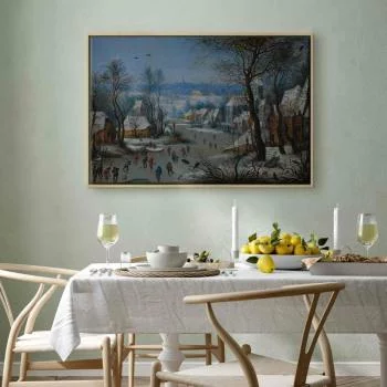 Obraz - Pieter Brueghel (młodszy) – Winter Landscape with a Bird Trap - obrazek 7