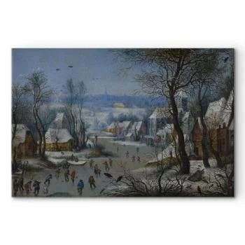 Obraz - Pieter Brueghel (młodszy) – Winter Landscape with a Bird Trap - obrazek 2