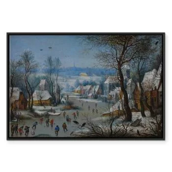 Obraz - Pieter Brueghel (młodszy) – Winter Landscape with a Bird Trap - obrazek 2