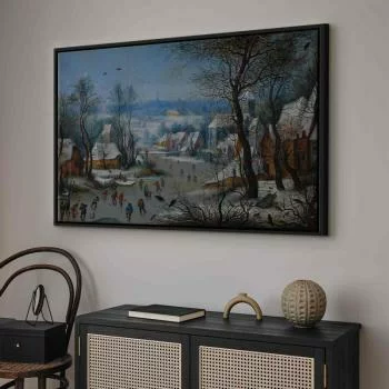 Obraz - Pieter Brueghel (młodszy) – Winter Landscape with a Bird Trap - obrazek 5