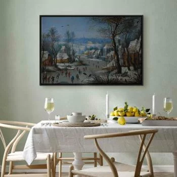 Obraz - Pieter Brueghel (młodszy) – Winter Landscape with a Bird Trap - obrazek 7