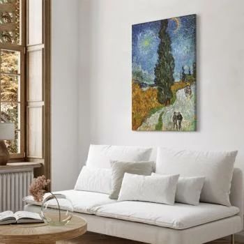 Obraz - Vincent van Gogh – Droga z cyprysem i gwiazdą - obrazek 5