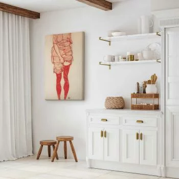 Obraz - Egon Schiele – Stojąca kobieta w czerwieni - obrazek 7