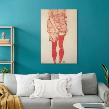 Obraz - Egon Schiele – Stojąca kobieta w czerwieni - obrazek 5