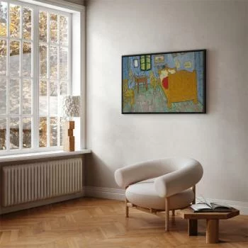Obraz - La Chambre de Van Gogh - obraz sypialni w ciepłych kolorach - obrazek 2