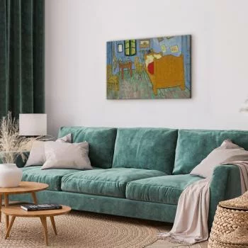 Obraz - La Chambre de Van Gogh - obraz sypialni w ciepłych kolorach - obrazek 2