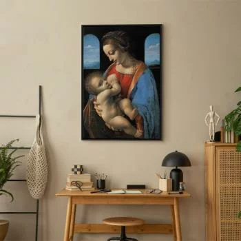 Obraz - Madonna Litta (Leonardo da Vinci) - obrazek 6