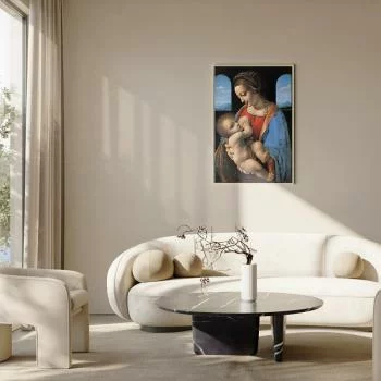 Obraz - Madonna Litta (Leonardo da Vinci) - obrazek 2