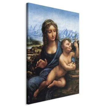 Obraz - Madonna z kądzielą (Leonardo da Vinci) - obrazek 2