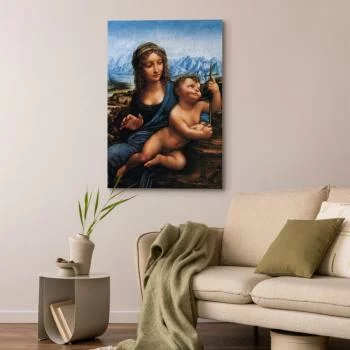 Obraz - Madonna z kądzielą (Leonardo da Vinci) - obrazek 4