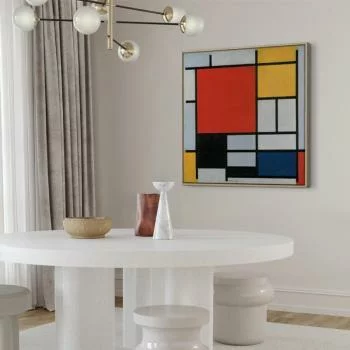 Obraz - Piet Mondrian – Kompozycja z czerwonym, żółtym, niebieskim i czarnym - obrazek 5