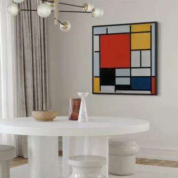 Obraz - Piet Mondrian – Kompozycja z czerwonym, żółtym, niebieskim i czarnym - obrazek 5