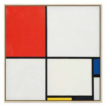 Obraz - Piet Mondrian – Kompozycja nr III z czerwonym, niebieskim, żółtym i czarnym - obrazek 2