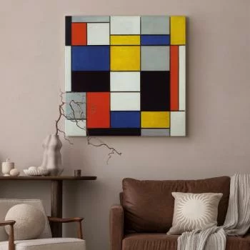 Obraz - Kompozycja A (Piet Mondrian) - obrazek 2