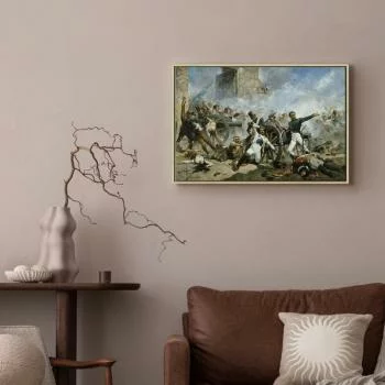 Obraz - Śmierć Pedro Velarde y Santillána podczas obrony koszar artyleryjskich Monteleon (Joaquín Sorolla y Bastida) - obrazek 2