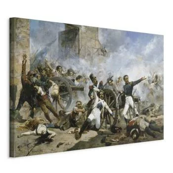 Obraz - Śmierć Pedro Velarde y Santillána podczas obrony koszar artyleryjskich Monteleon (Joaquín Sorolla y Bastida)