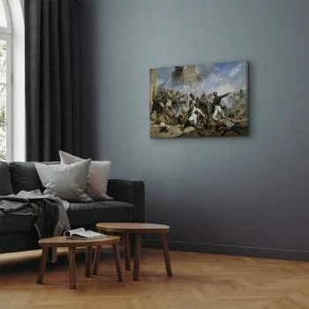 Obraz - Joaquín Sorolla y Bastida – Śmierć Pedro Velarde y Santillána podczas obrony koszar artyleryjskich Monteleon - obrazek 5