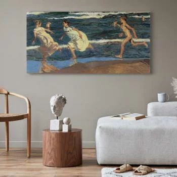 Obraz - Joaquín Sorolla y Bastida – Bieg wzdłuż plaży - obrazek 5