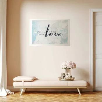 Plakat - Do all things with love - obrazek 2