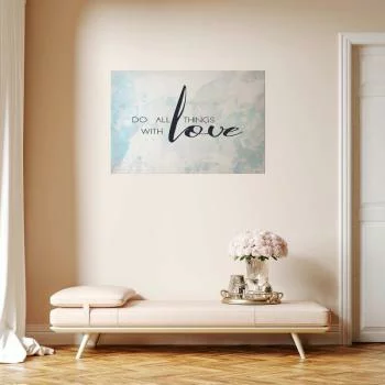 Plakat - Do all things with love - obrazek 2