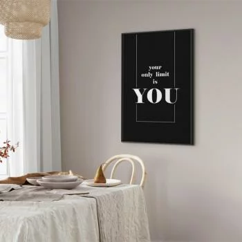 Obraz - Klucz do sukcesu (1-częściowy) - czerń i biel w napisach po angielsku - obrazek 7