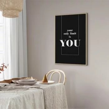 Obraz - Klucz do sukcesu (1-częściowy) - czerń i biel w napisach po angielsku - obrazek 7