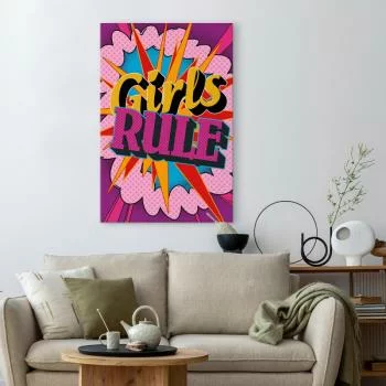 Obraz - Energia barw (1-częściowy) - angielskie napisy na kolorowym tle - obrazek 5