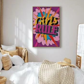 Obraz - Energia barw (1-częściowy) - angielskie napisy na kolorowym tle - obrazek 6