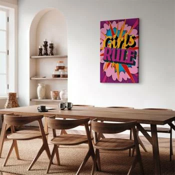 Obraz - Energia barw (1-częściowy) - angielskie napisy na kolorowym tle - obrazek 7