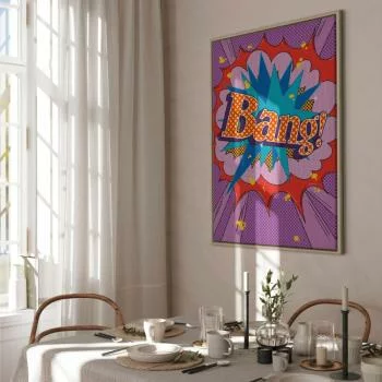 Obraz - Komiksowy street art (1-częściowy) - kolorowe napisy na barwnym tle - obrazek 7