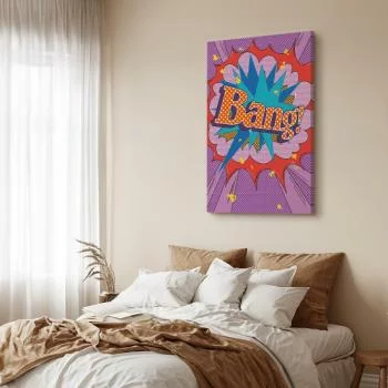 Obraz - Komiksowy street art (1-częściowy) - kolorowe napisy na barwnym tle - obrazek 6