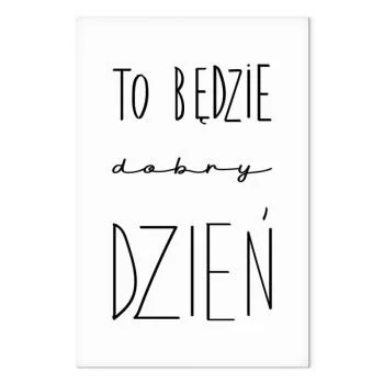 Obraz - Sztuka słów (1-częściowy) - inspirujący czarny napis na białym tle - obrazek 2