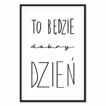 Obraz - Sztuka słów (1-częściowy) - inspirujący czarny napis na białym tle - obrazek 2