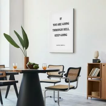 Obraz - Moc słów (1-częściowy) - motywacyjny napis Winstona Churchilla - obrazek 5