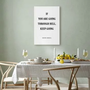 Obraz - Moc słów (1-częściowy) - motywacyjny napis Winstona Churchilla - obrazek 7