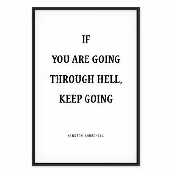 Obraz - Moc słów (1-częściowy) - motywacyjny napis Winstona Churchilla - obrazek 2