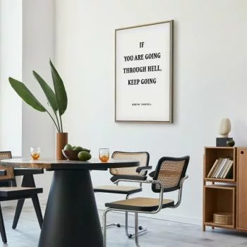 Obraz - Moc słów (1-częściowy) - motywacyjny napis Winstona Churchilla - obrazek 5