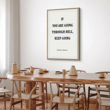 Obraz - Moc słów (1-częściowy) - motywacyjny napis Winstona Churchilla - obrazek 7